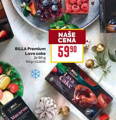 BILLA Premium Lava cake 2x 90 g