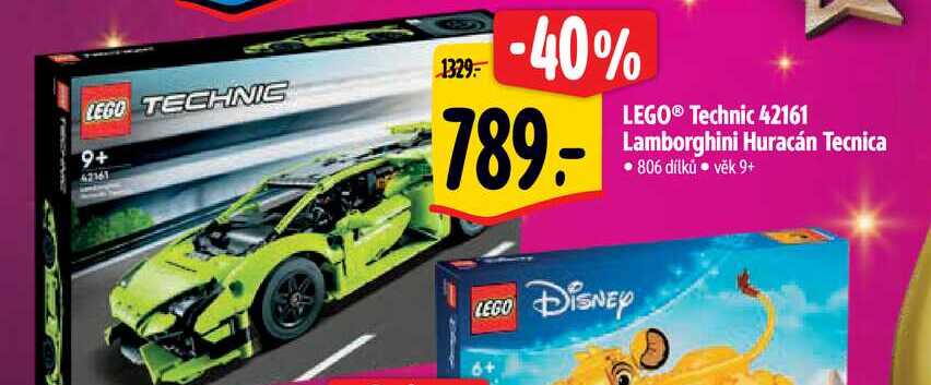 LEGO TECHNIC Lamborghini Huracán Tecnica • 806 dílků  