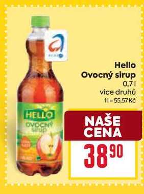 Hello Ovocný sirup 0,7l