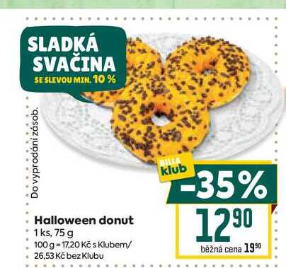 Halloween donut 1 ks, 75 g 