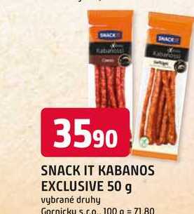 SNACK IT KABANOS EXCLUSIVE 50 g 