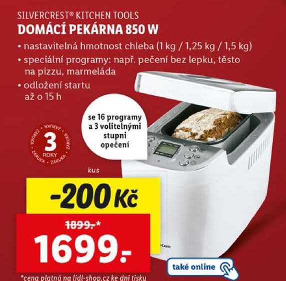 DOMÁCÍ PEKÁRNA 850 W 