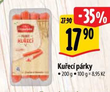 Kuřecí párky, 200 g 