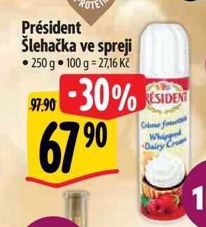 Président Šlehačka ve spreji, 250 g  