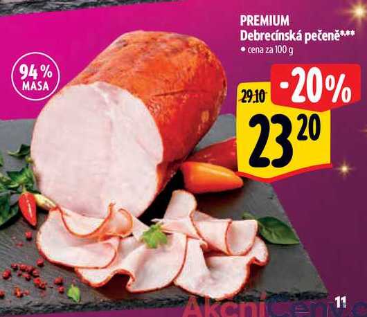 PREMIUM Debrecínská pečeně, cena za 100 g 