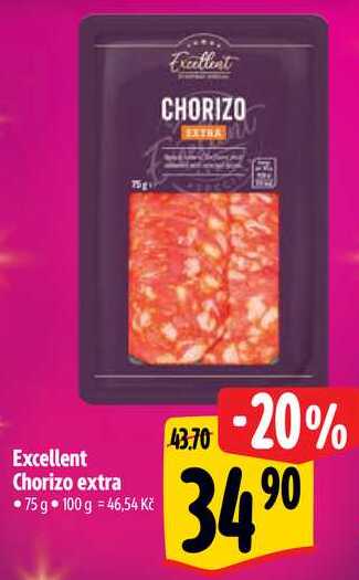 Excellent Chorizo extra, 75 g