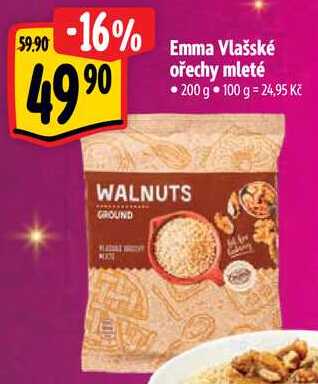 Emma Vlašské ořechy mleté, 200 g 