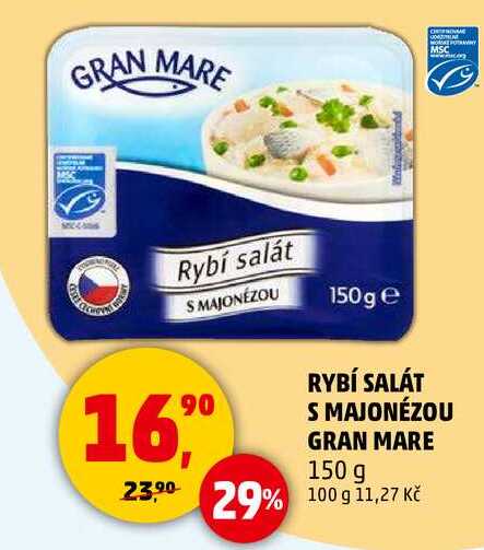 RYBÍ SALÁT S MAJONÉZOU GRAN MARE, 150 g 