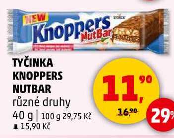 KNOPPERS NUTBAR různé druhy, 40 g 