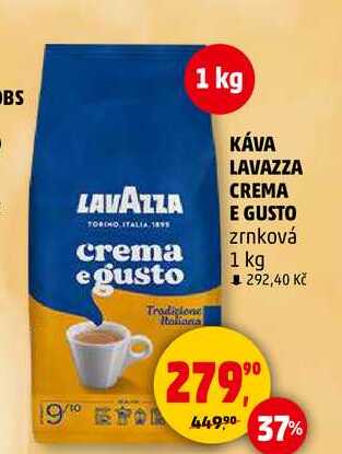 KÁVA LAVAZZA CREMA E GUSTO zrnková, 1 kg 