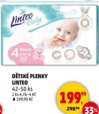 DĚTSKÉ PLENKY LINTEO, 42-50 ks