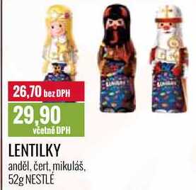 LENTILKY anděl, čert, mikuláš, 52g 