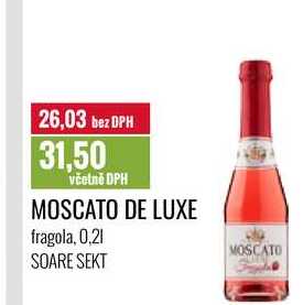 MOSCATO DE LUXE fragola, 0,2l