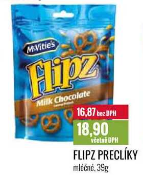 FLIPZ PRECLÍKY mléčné, 39g 