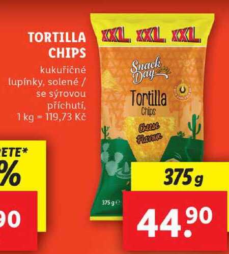 TORTILLA CHIPS, 375 g