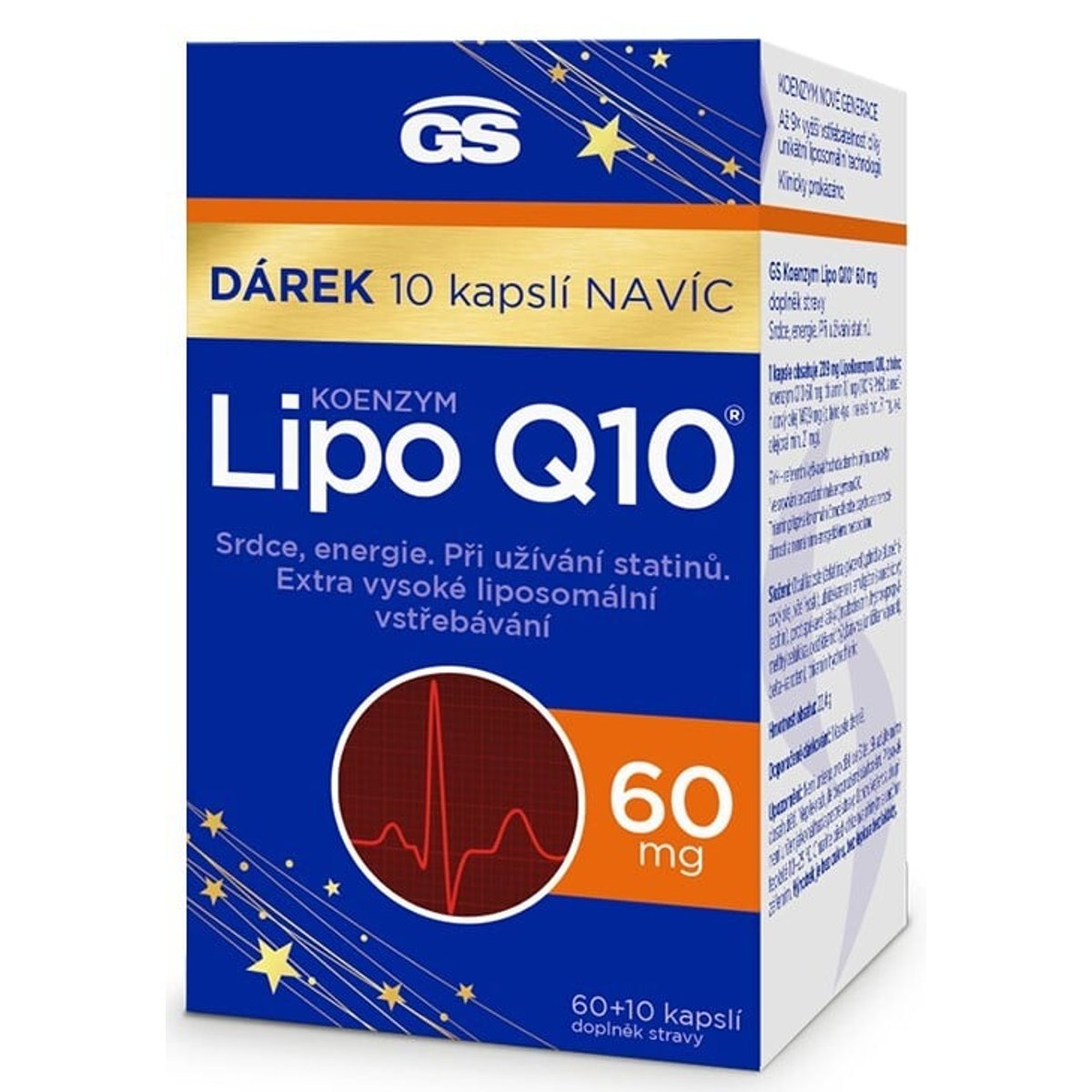 GS Koenzym Lipo Q10 60mg cps.60+10