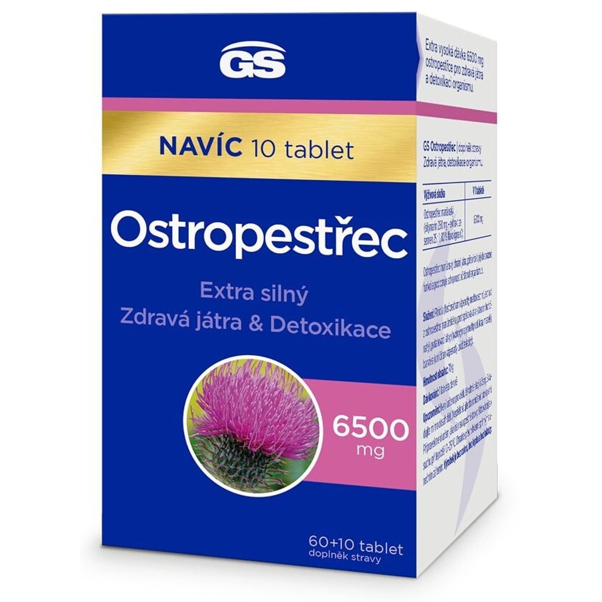 GS Ostropestřec 6500mg tbl.60+10