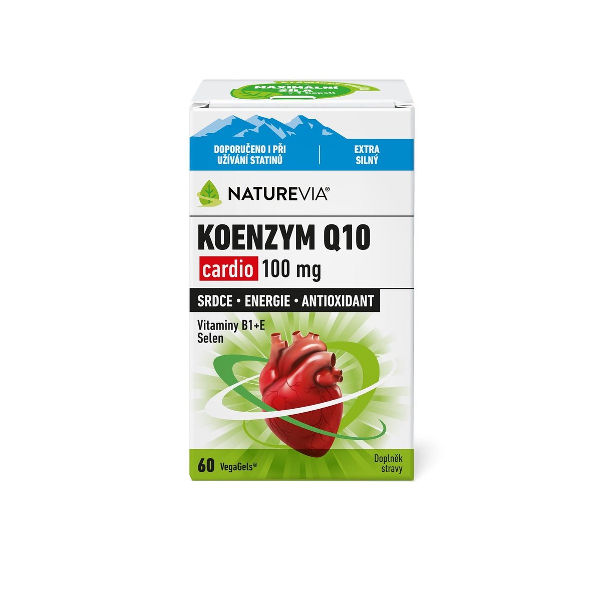 NatureVia Koenzym Q10 Cardio 100mg cps.60