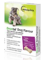 Drontal® Dog Flavour 150/144/50 mg tablety 2 tbl.