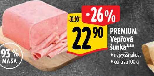   PREMIUM Vepřová šunka 100 g 