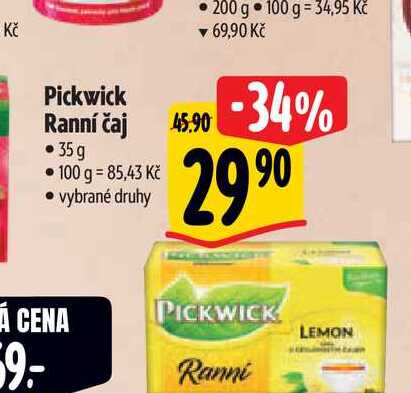  Pickwick Ranní čaj  35 g  