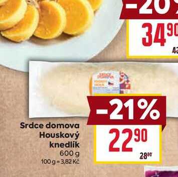 Srdce domova Houskový knedlík 600 g