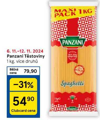 Panzani Těstoviny, 1 kg