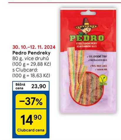 Pedro Pendreky, 80 g, více druhů 