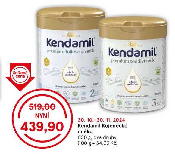 Kendamil Kojenecké mléko, 800 g