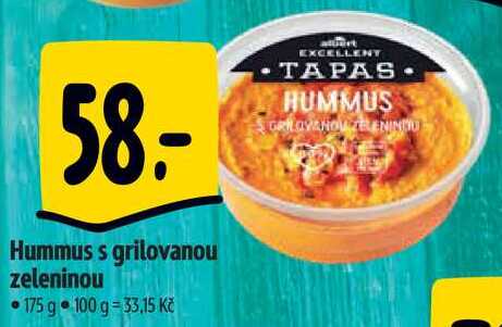 Hummus s grilovanou zeleninou, 175 g