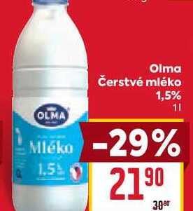 Olma Čerstvé mléko 1,5% 1l