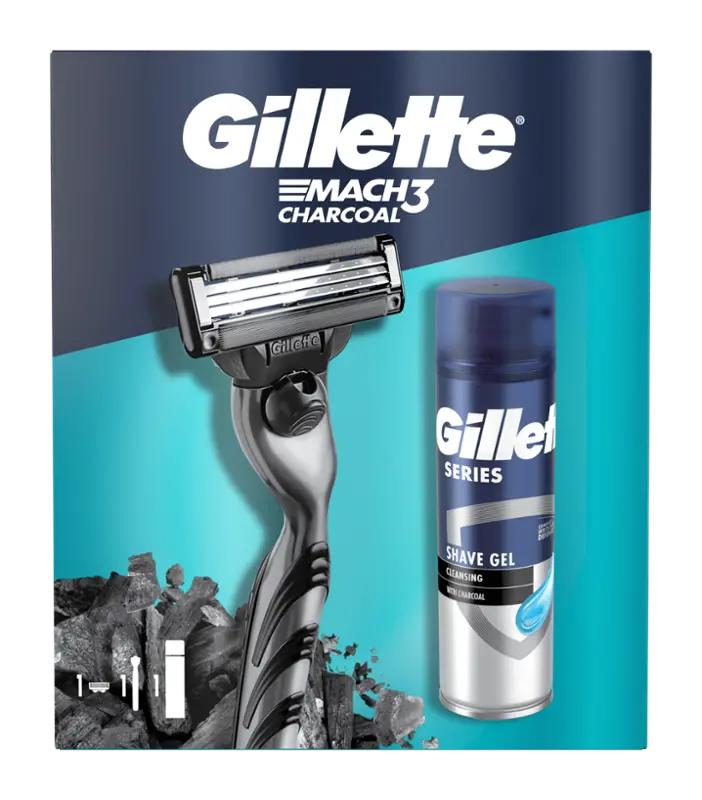 Gillette Dárková sada Gillette Mach3 Razor + gel na holení, 1 ks