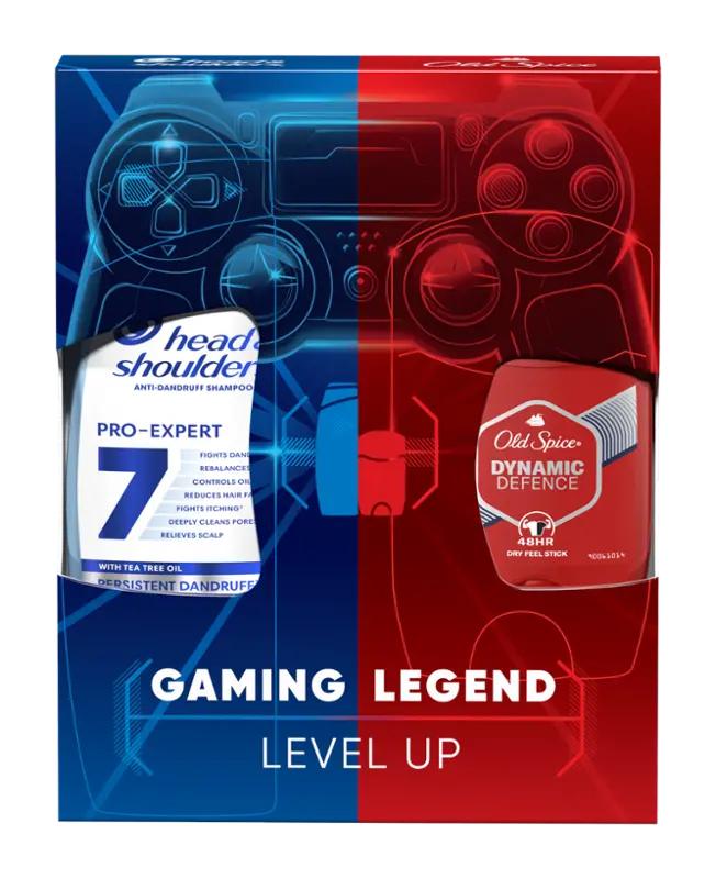 Head&Shoulders, Old Spice Dárková sada Gaming Legend Head & Shoulders 7v1 ProExpert & Old Spice Dynamic Defence, 1 ks