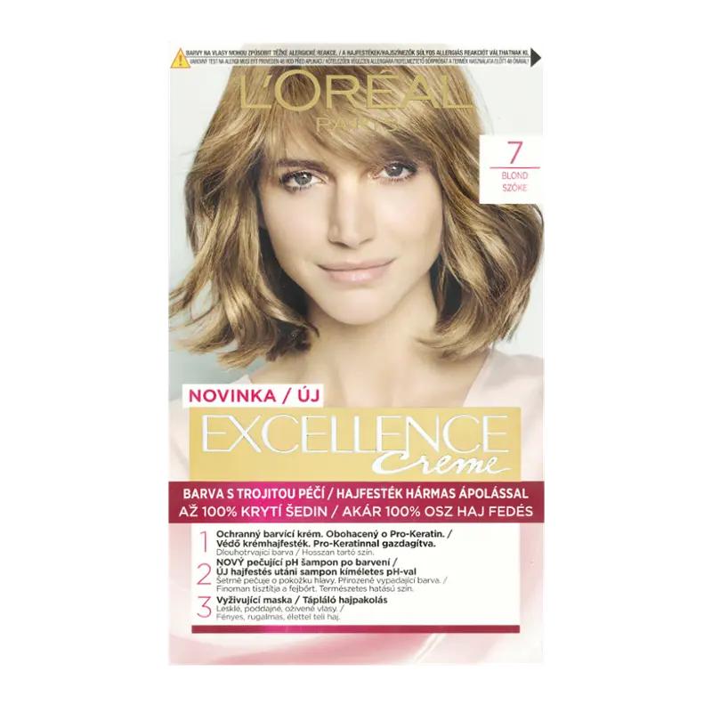 L'Oréal Barva na vlasy Excellence Creme 7 blond, 1 ks