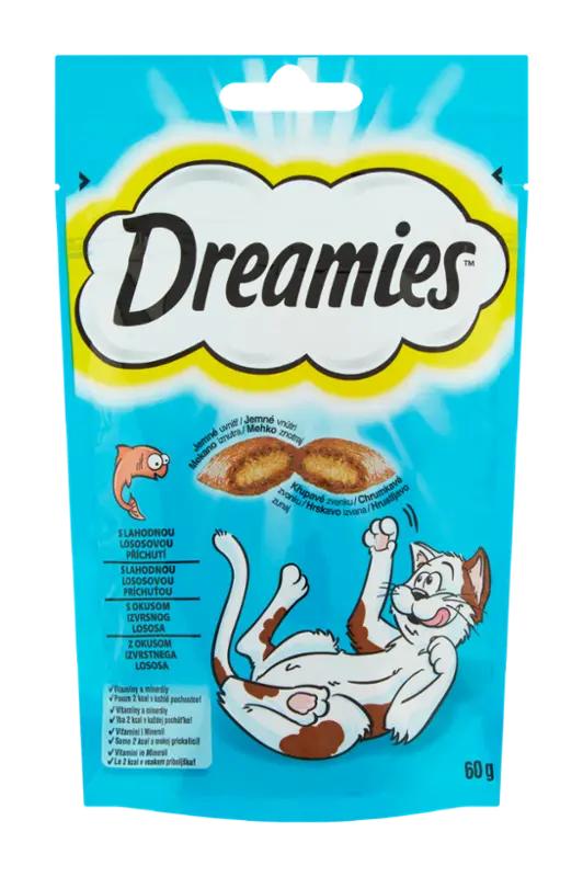 Dreamies Pochoutky pro kočky s lososem, 60 g