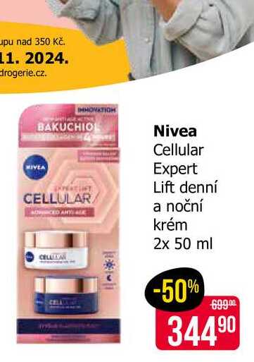 Nivea Cellular Expert Lift denní a noční krém 2x 50 ml