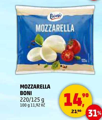 MOZZARELLA BONI, 125 220/125 g