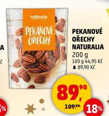 PEKANOVÉ OŘECHY NATURALIA, 200 g 