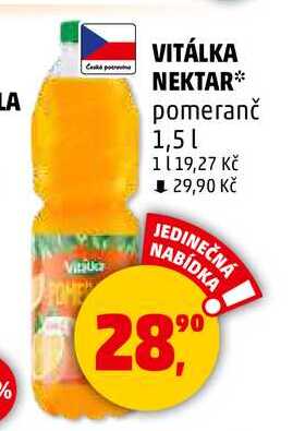 VITÁLKA NEKTAR pomeranč, 1,5 l