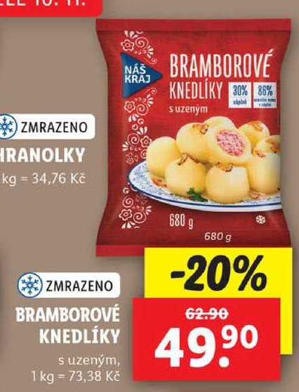 BRAMBOROVÉ KNEDLÍKY, 680 g