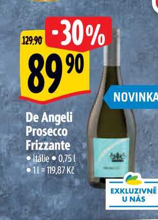   De Angeli Prosecco Frizzante  0,75 l