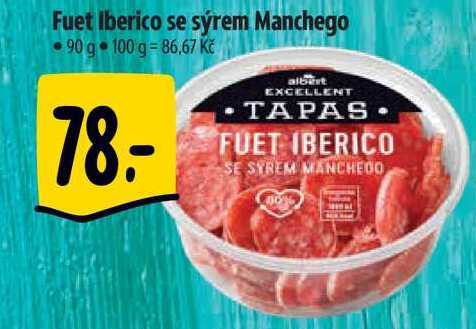 Fuet Iberico se sýrem Manchego 90 g  