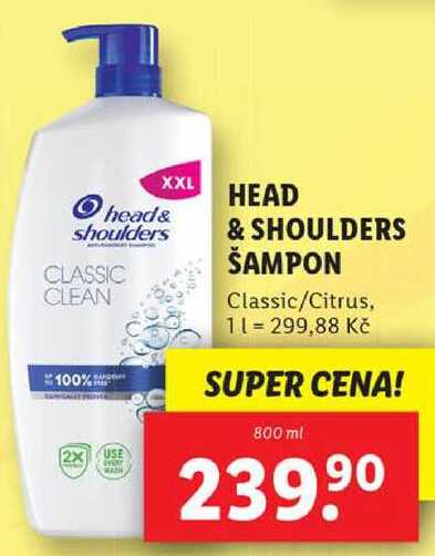 HEAD & SHOULDERS ŠAMPON, 800 ml