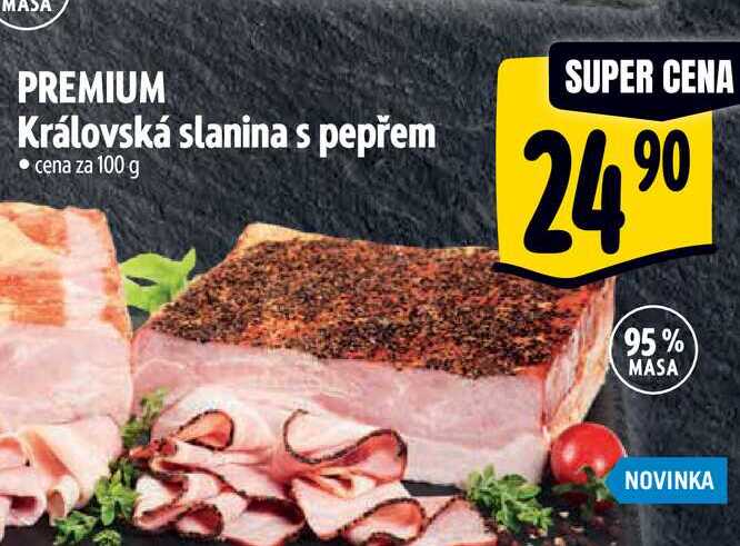   PREMIUM Královská slanina s pepřem 100 g 