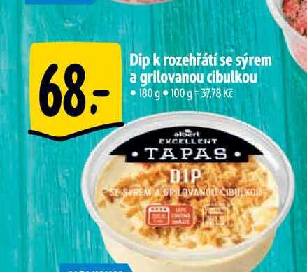 Dip k rozehřátí se sýrem a grilovanou cibulkou •180 g  