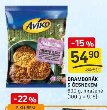 BRAMBORÁK S ČESNEKEM 600 g, mražené