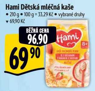 Hami Dětská mléčná kaše, 210 g