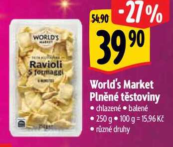 World's Market Plněné těstoviny, 250 g 