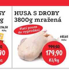 HUSA S DROBY 3800g mražená 