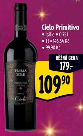 Cielo Primitivo, 0,75 l